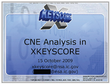 NSA XKEYSCORE slides - CNE Analysis in XKS