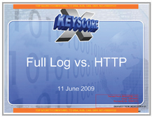 NSA XKEYSCORE slides - Full Log vs HTTP