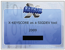 NSA XKEYSCORE slides - XKS as a SIGDEV Tool